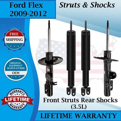 Monroe OEM Front Struts & Rear Shocks For 2009-2012 Ford Flex Lifetime Warranty Foto 1 de 4