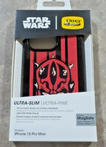 Disney Parks Star Wars 25 Episode 1, Darth Maul iPhone 15 Pro Max Cover "NEW" - Afbeelding 1 van 1