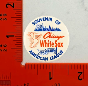Baseball Pin 1959 Retro Style Chicago White Sox American League Champs - Picture 1 of 2