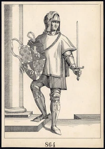 Antique Drawing-PORTRAIT-PHILIPUS I-DUKE OF BRABANT-ITEM 864-Gerard Claes-1900 - Picture 1 of 1
