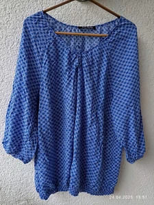 Süße Bluse  Tunika Betty Barclay Blau-Weiß 46 - Bild 1 von 8