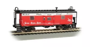 Bachmann #73202 HO Nickel Plate Road Bay Window Caboose w Roof Walk - Picture 1 of 9