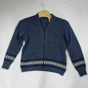 Ansett Pure Wool Zip Jacket Pullover Herren Gr. 20 Cardigan Sweater Australia Blau - Bild 1 von 18