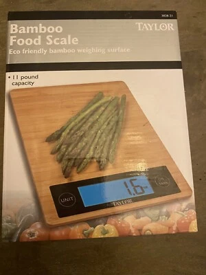 Báscula de cocina,Bambú Digital Comida Cocina Báscula con Pantalla LCD,11 Libras Foto 1 de 2