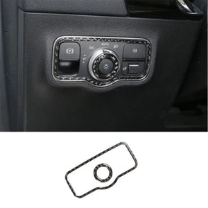 For Benz GLB W247 2020-22 Carbon Fiber Vinyl Headlight Switch Control Frame Trim - Picture 1 of 9