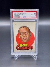1967 Topps Pirates Stickers Bob Roberto Clemente #6 PSA 6 EX MT