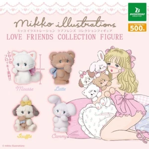 Mikko Illustrations Figure LOVE FRIENDS Collection Gacha complete set of 4 - Picture 1 of 2