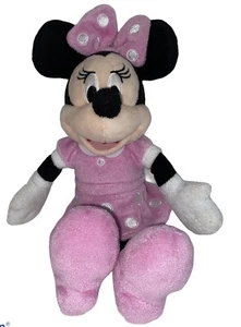 Disney Junior Mickey Mouse Clubhouse Minnie Mouse Bean Plush Pink Dress 10" - Picture 1 of 8