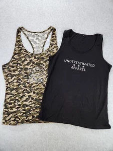 2 canottiere abbigliamento donna sottovalutate mimetiche allenamento racer samurai guerriero GRANDI - Foto 1 di 9
