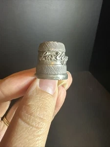 Souvenir Thimble From Las Vegas, Nevada; Pewter - Picture 1 of 8