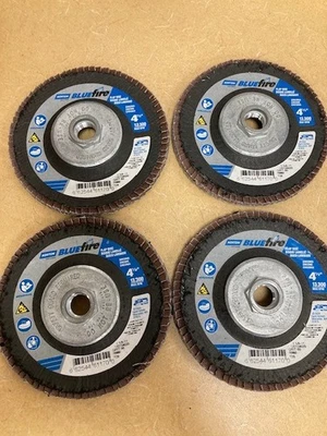 4 Norton Abrasives 66254461170 Flap Discs, 4 1/2 In X 60 Grit, 5/8-11 - Image 1 of 3