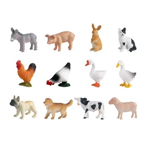 12Pcs Farm Animal Figures Miniatures Animal Toy Figurines Set for Boys Girls - Picture 1 of 6