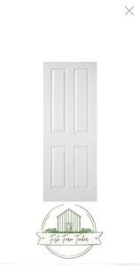 Premdor 1981 x 864mm White Solid Woodgrain Effect Internal Door 4Panel SnS - Picture 1 of 3
