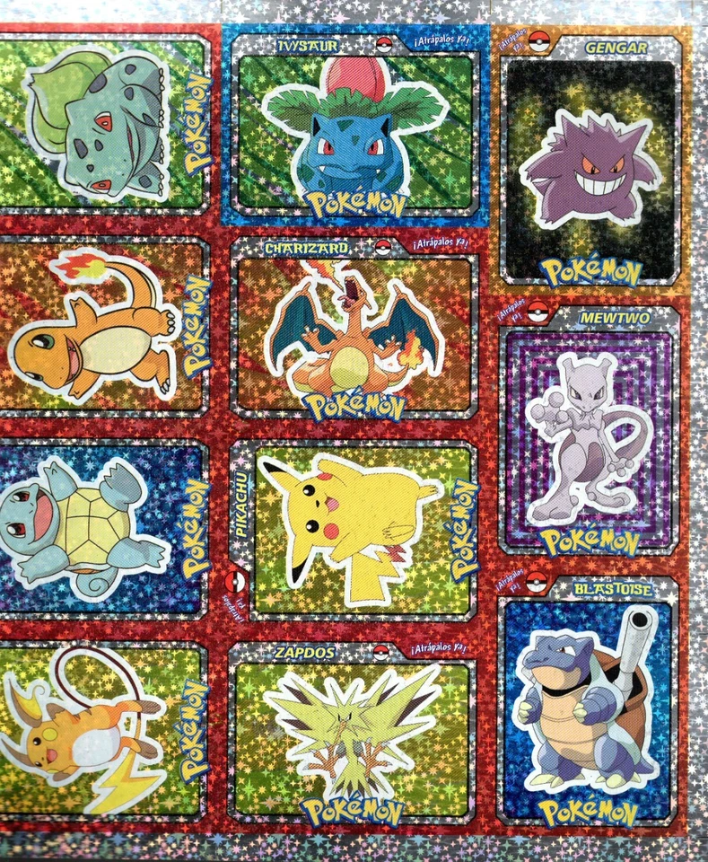 HOJA DE PEGATINAS SIN CORTAR POKEMON PERÚ INÉDITA... Bang Out. Foto 1 de 1