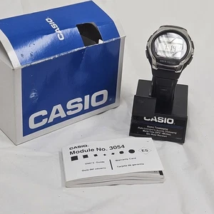 Orologio Casio WAVE Ceptor WV-58A World Time Cinturino Gomma Nero...BATTERIA NUOVA - Foto 1 di 6