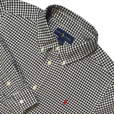 Ralph Lauren Niños Talla XL (18/20) Guinga Camisa Abotonada Manga Larga Rojo Poni Foto 1 de 4