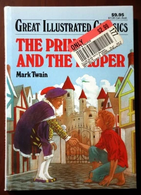 Prince and the Pauper MARK TWAIN Baronet Books GREAT ILLUSTRATED CLASSICS 1992 - Imagem 1 de 3