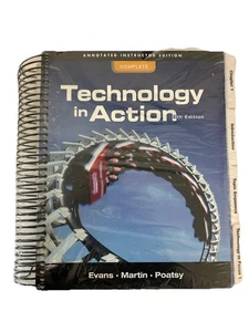 Annotated Instructor's Edition 8th Edition Technology in Action - New, FREE Ship - Foto 1 di 2