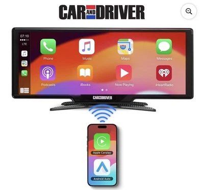 Car and Driver Intellidash Pro X10 Wireless Carplay, New, 10" Touch Screen - Image 1 of 4