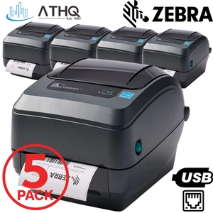 5 Zebra GX430T Barcode Label Printer 300 dpi Thermal Transfer USB Ethernet NEW - Picture 1 of 10