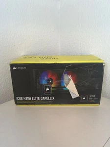 Corsair iCUE H115i Elite CAPELLIX 280mm CPU-Kühler 💥Rechnung/Garantie 💥 - Afbeelding 1 van 10