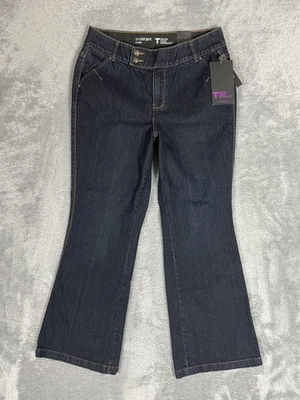 Lane Bryant Jeans Womens 16 Flare Dark Wash Tighter Tummy Technology Denim New - Image 1 of 4