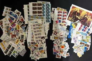 Mint USPS UNUSED .10 .13 .15 .18 ~1250 STAMPS PLATE BLOCK SINGLE Postage FV $171 - Picture 1 of 5