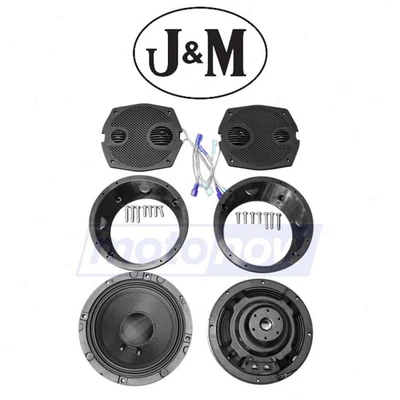 J&M XXR Series 6.71 Fairing Speaker Kit for 1998-2013 Harley Davidson FLHR eq Foto 1 de 4