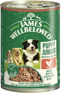 JAMES WELLBELOVED™ Hund Dose PuppyJunior Huhn Pastete 400g Hundefutter Nass - Bild 1 von 8
