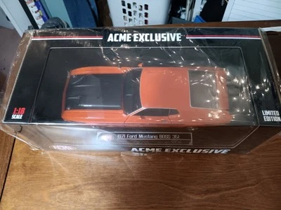 1/18 Acme Exclusive 1971 Ford Mustang Boss 351 Calypso Corral Sun Star Diecast - Image 1 of 4