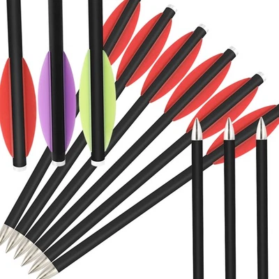 6.3" Archery Carbon Arrows Bolts Tips Points Mini Bow Outdoor Shooting Hunting - Image 1 of 4