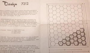 Vintage Mail Order Pattern #7212 Orange Peel Patchwork Quilt - Picture 1 of 1