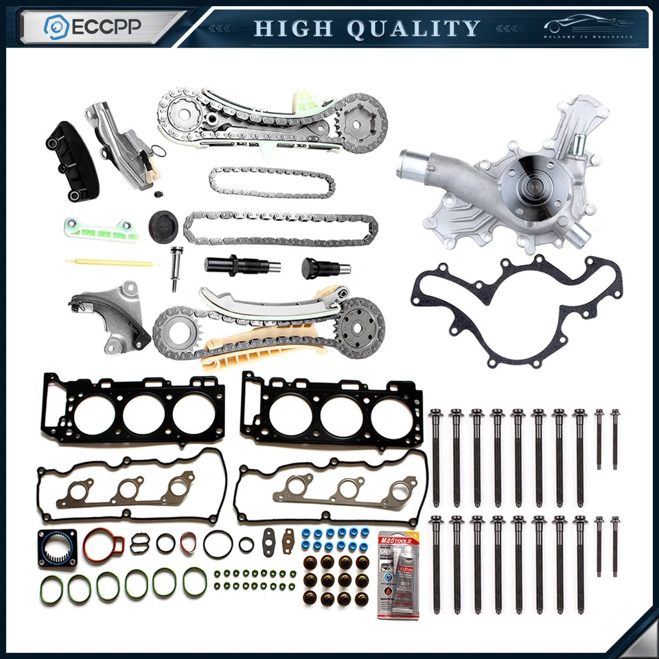 Juego de juntas de cabeza de pernos de cadena de distribución para 01-09 Ford Ranger 4,0 L V6 SOHC Foto 1 de 4