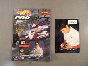 FIRMATO 1998 Gil de Ferran Hot Wheels Indy auto pressofusa con foto firmata - Foto 1 di 3