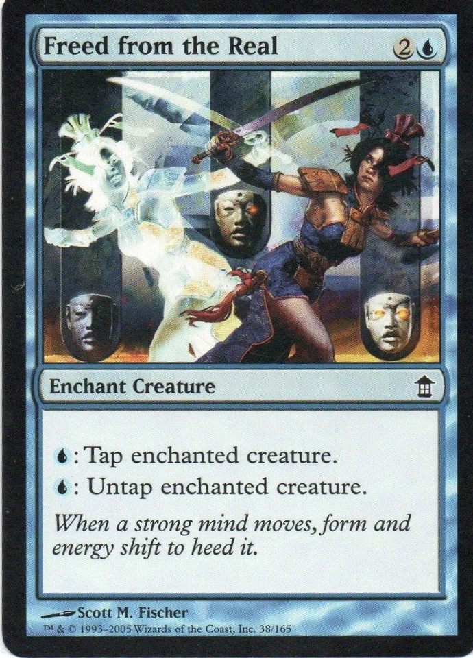 MTG: Saviors of Kamigawa: Freed from the Real: Lightly Played Condition - Image 1 of 1