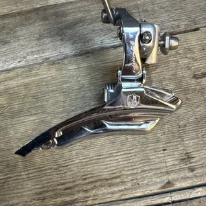 Dérailleur avant Campagnolo Mirage T gravure 9cv vélo route brasé - Photo 1/8
