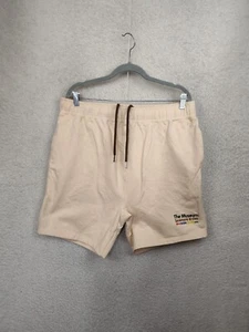 Museum Boys Short XXL Cream CottonBlend Drawstring Embroidered Regular Fit Sweat - Picture 1 of 18