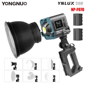 YONGNUO YNLUX100 100W 5600K Daylight LED Video Fill Light & 2*NP-F970 Batteries - Picture 1 of 6