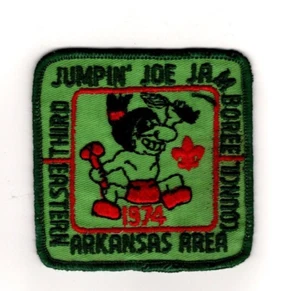 Eastern Arkansas Area Council AR, 1974 Jumpin Joe Jamboree, divertente toppa indiana - Foto 1 di 1