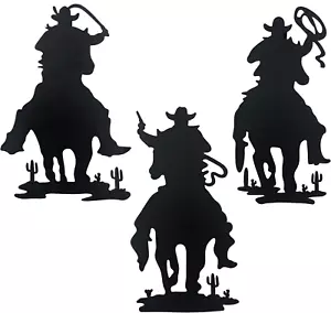 Western Cowboy Wall Decor Vintage Cowboy Wall Art Indoor Home Decor Rustic Door  - Picture 1 of 12