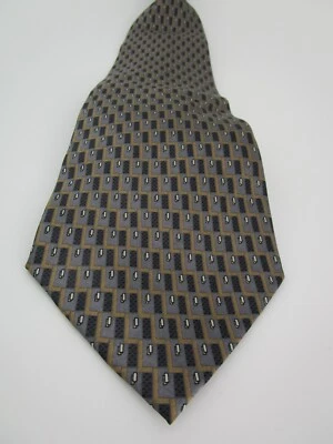 Van Heusen мужчин галстук многоцветный геометрический 4» широкий шелк опрятный галстук галстук новый - Изображение 1 из 4