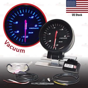 2-11/16" 68mm STEPPER MOTOR Gauge BLUE Light Auto Performance Meter VACUUM RATIO - Picture 1 of 5