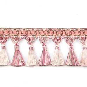 6 Yards / 12 Colors / Matthieu Beaded Ball Tassel Fringe Trim - Picture 1 of 16