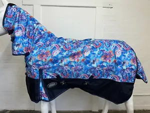 AXIOM 1800D BALLISTIC WATERPROOF CLASSIC PAISLEY LIGHT HORSE COMBO RUG - 6' 3" - Picture 1 of 10