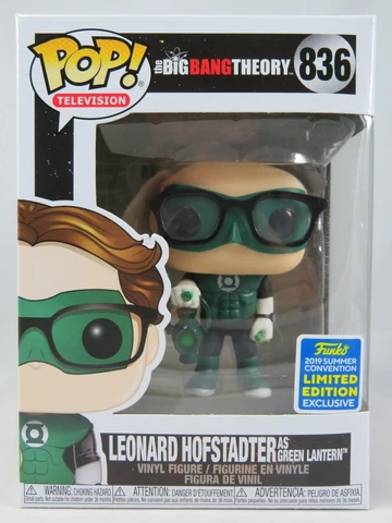 Television Funko Pop - Leonard Hofstadter as Green Lantern - SDCC - No. 836 Cover
