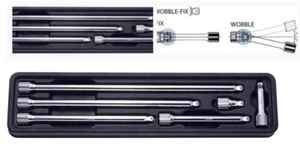 KOKEN #PK2763/6 1/4" SQ.DR.WOBBLE-FIX EXTENSION BAR 28-250MM ABS TRAY 6 - Picture 1 of 1
