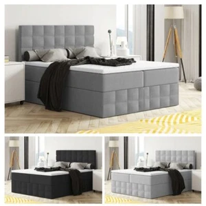 Bett MERA Premium Boxspringbett mit Bettkästen Stauraum Schlafzimmer OHNE TOPPER - Bild 1 von 19