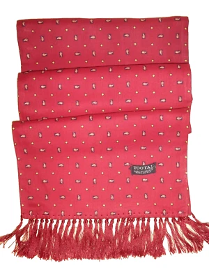 Vintage TOOTAL Scarf Cravat Mens Dapper Scooter Indie Mod Goodwood Ascot Races  - Image 1 of 4