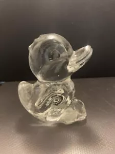 GOEBEL Crystal Glass Figurine - Duck, Vintage - Picture 1 of 4