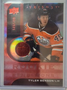 2020-21 Upper Deck Trilogy - Rookie Renditions Red Foil #RR-10 Tyler Benson /799